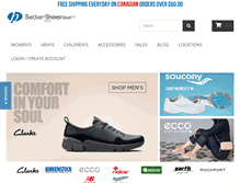 Tablet Screenshot of beckershoes.com